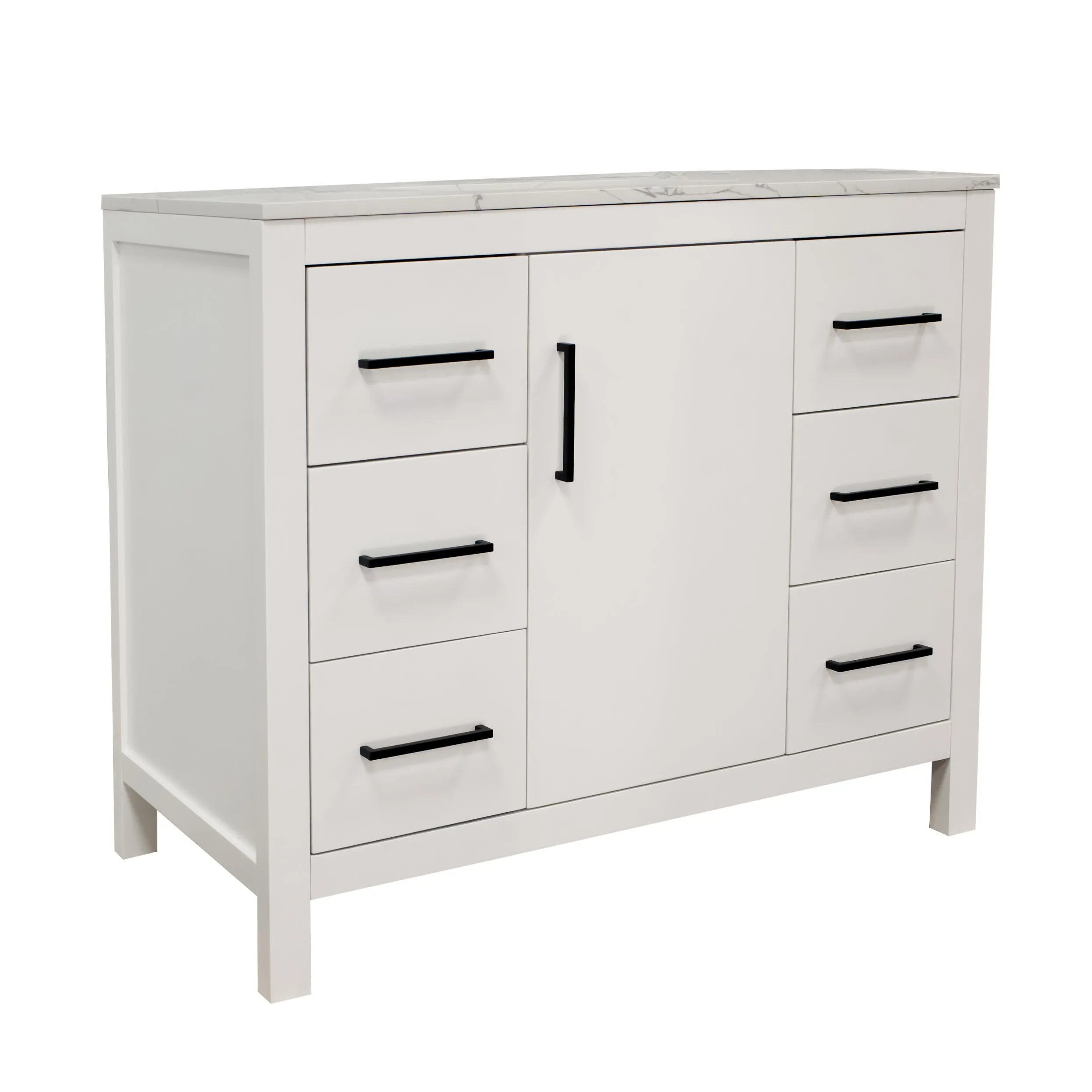 Copenhagen 42-inch Vanity with Engineered Marble Top