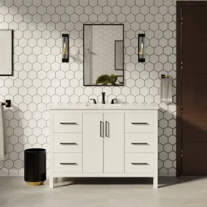 Copenhagen 48-inch Vanity with Engineered Marble Top