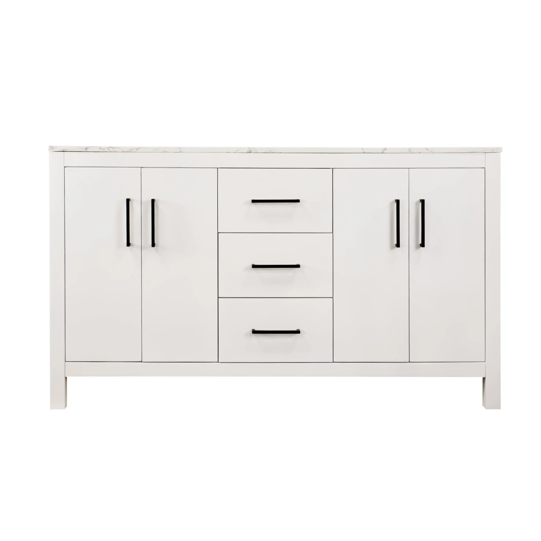 Copenhagen 60-inch Double Vanity with Engineered Marble Top