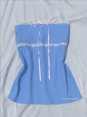 Coquette Dollette Lace Tube Top