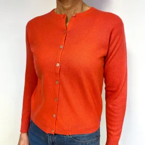 Coral Cashmere Cardigan Medium