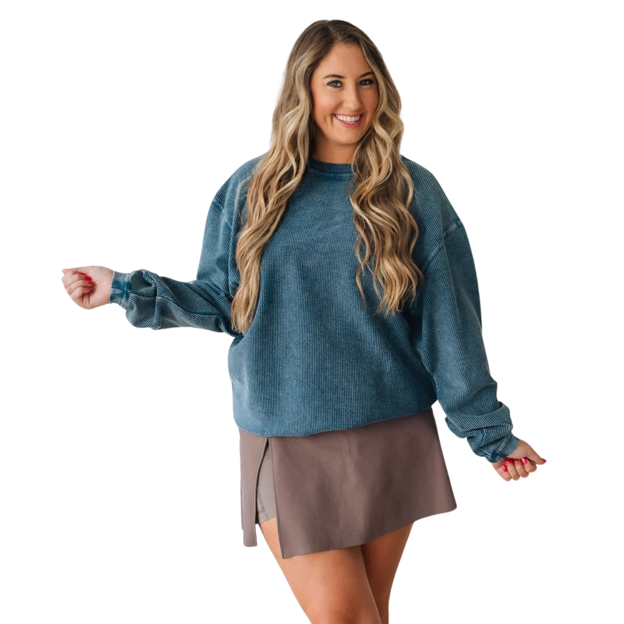 Corded Crew Sweatshirt