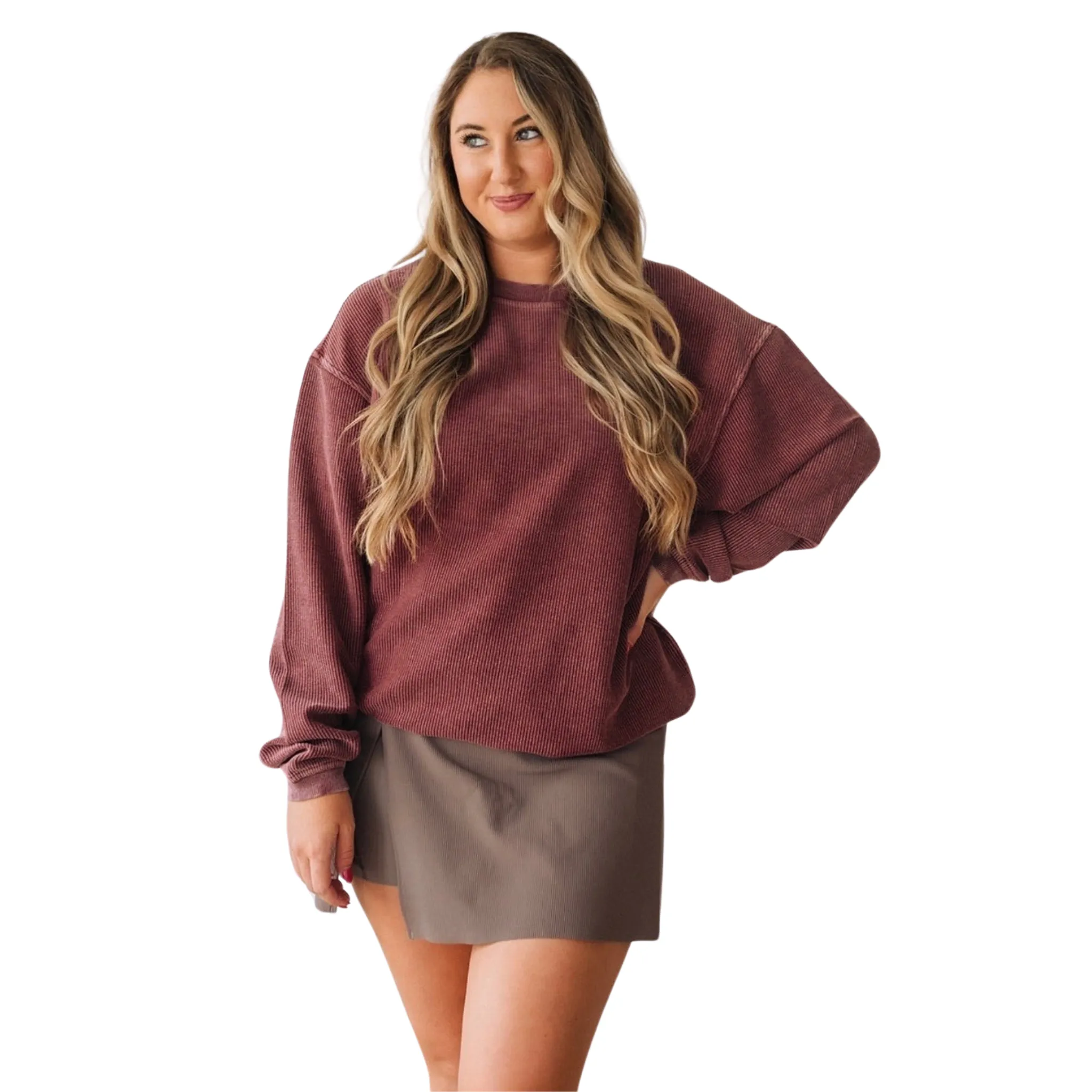 Corded Crew Sweatshirt