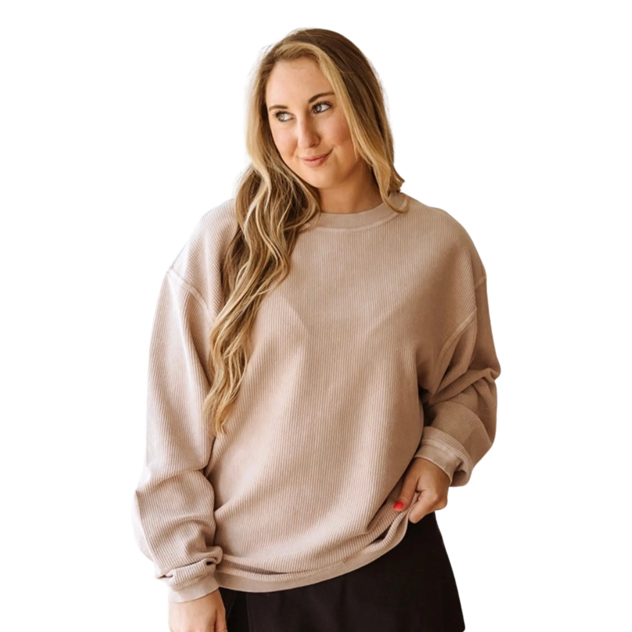Corded Crew Sweatshirt