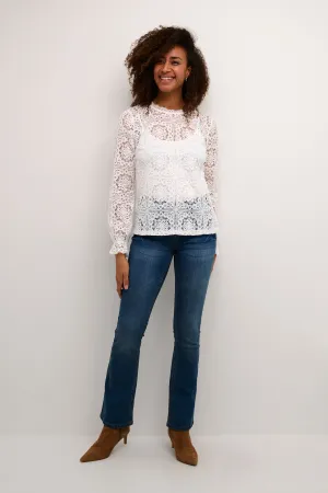 Cream Tiley Lace Blouse