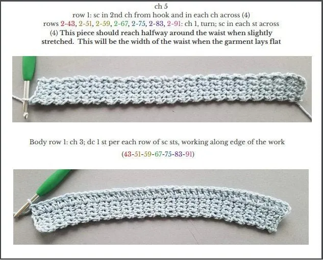 Crochet Crop Top Pattern - Amor