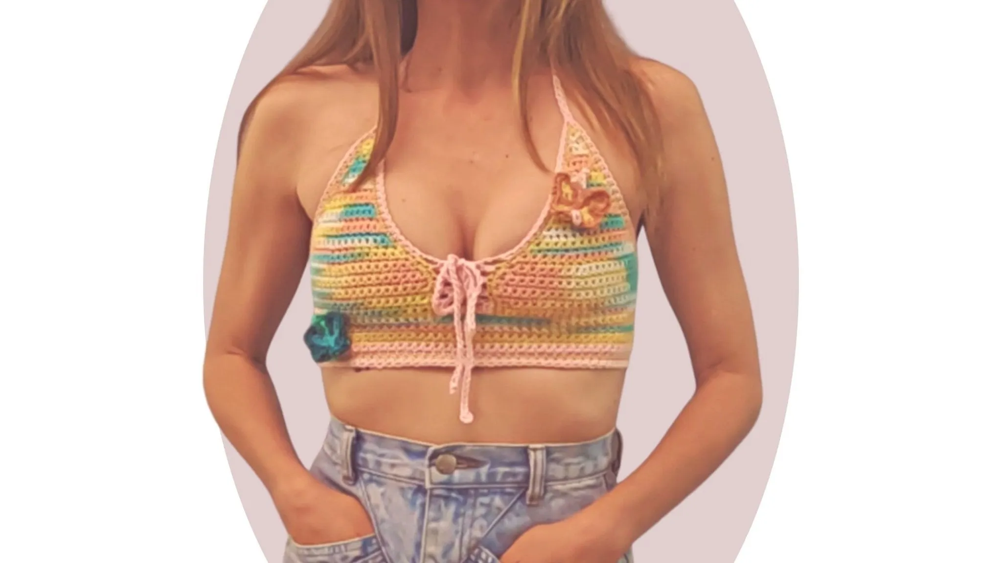 Crochet Top Pattern - Y2K Butterfly