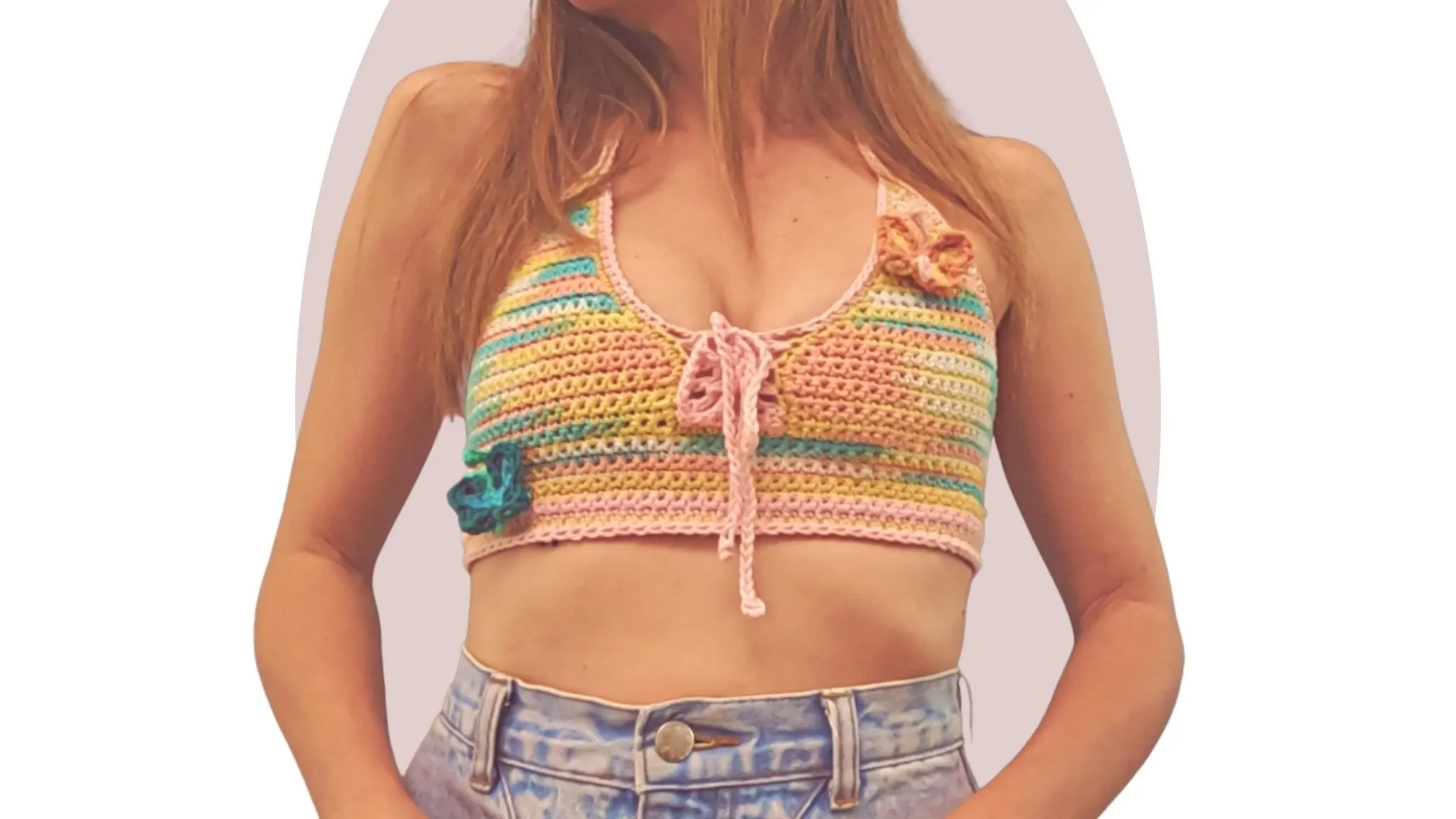 Crochet Top Pattern - Y2K Butterfly