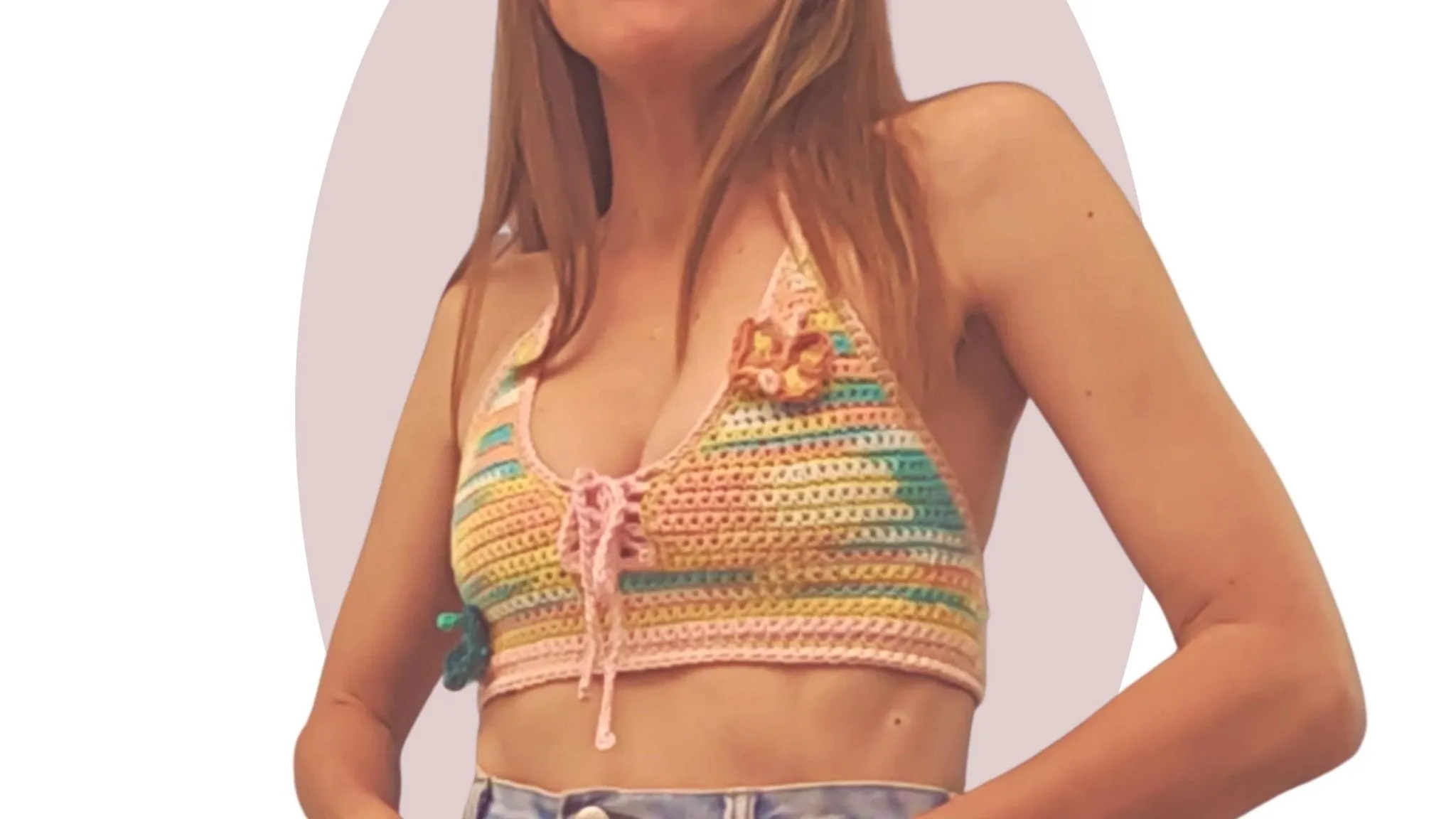 Crochet Top Pattern - Y2K Butterfly