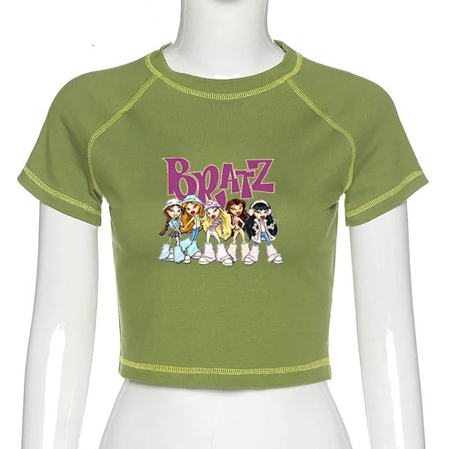 Crop top bratz y2k donna