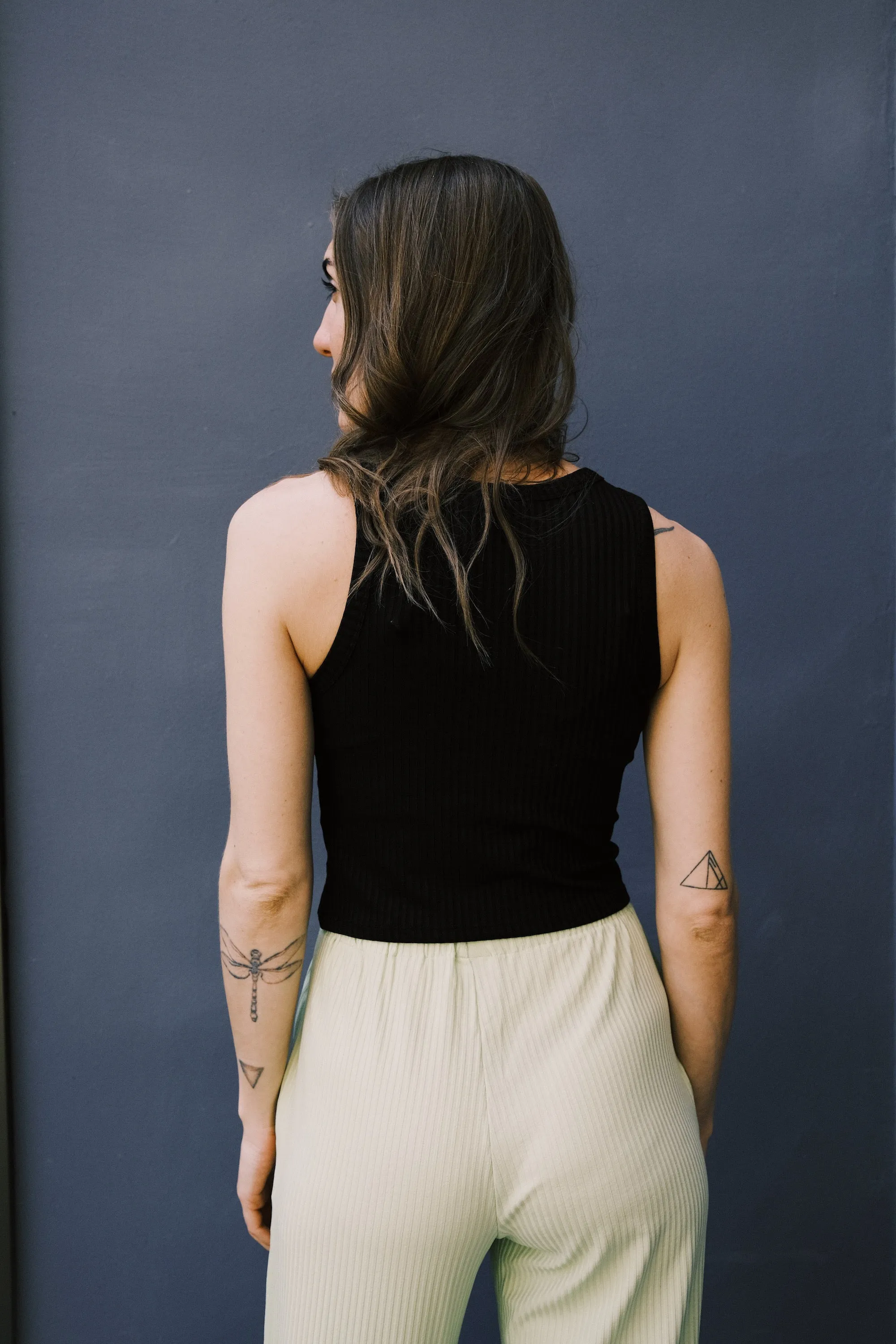 crop top - porto - black