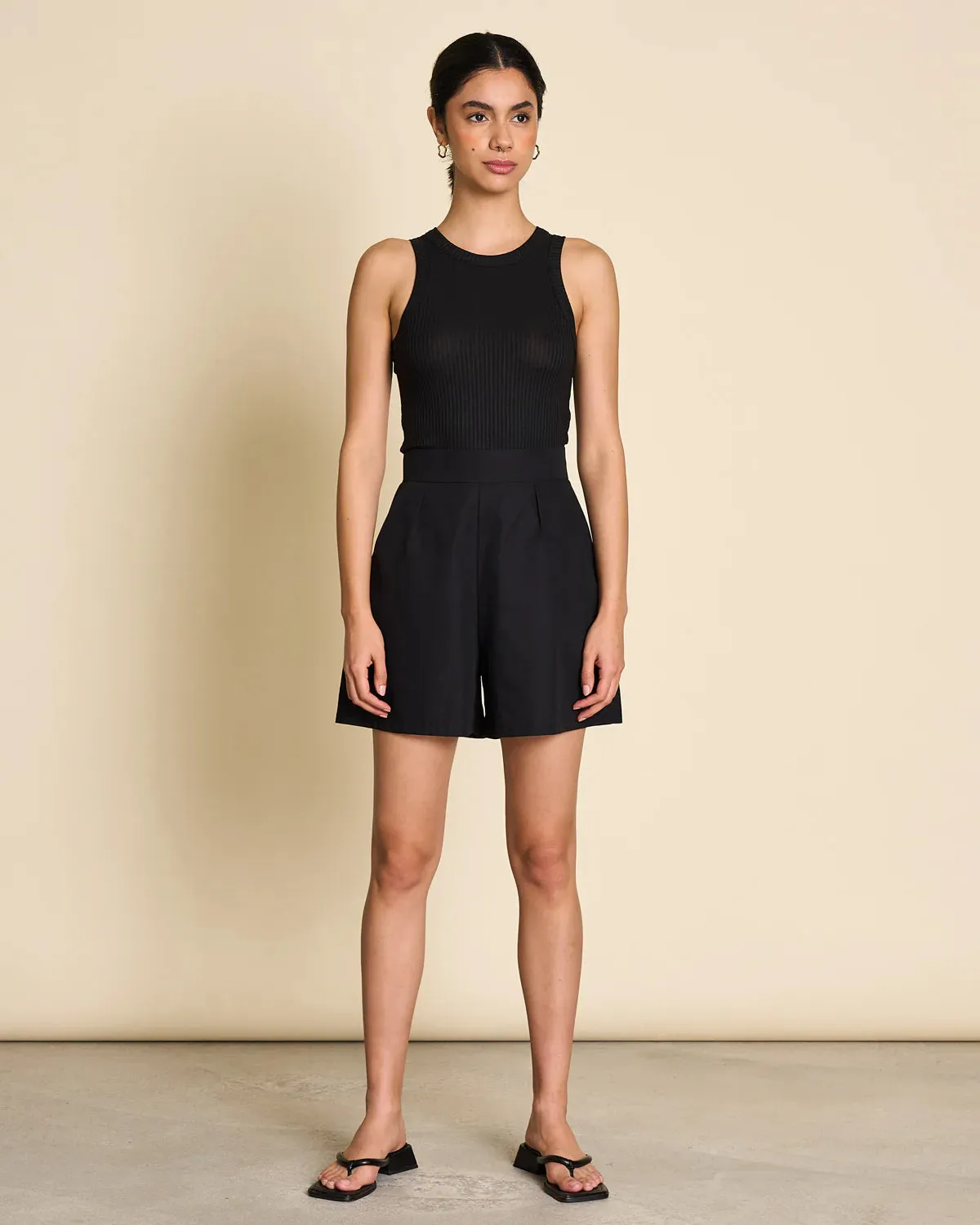 crop top - porto - black