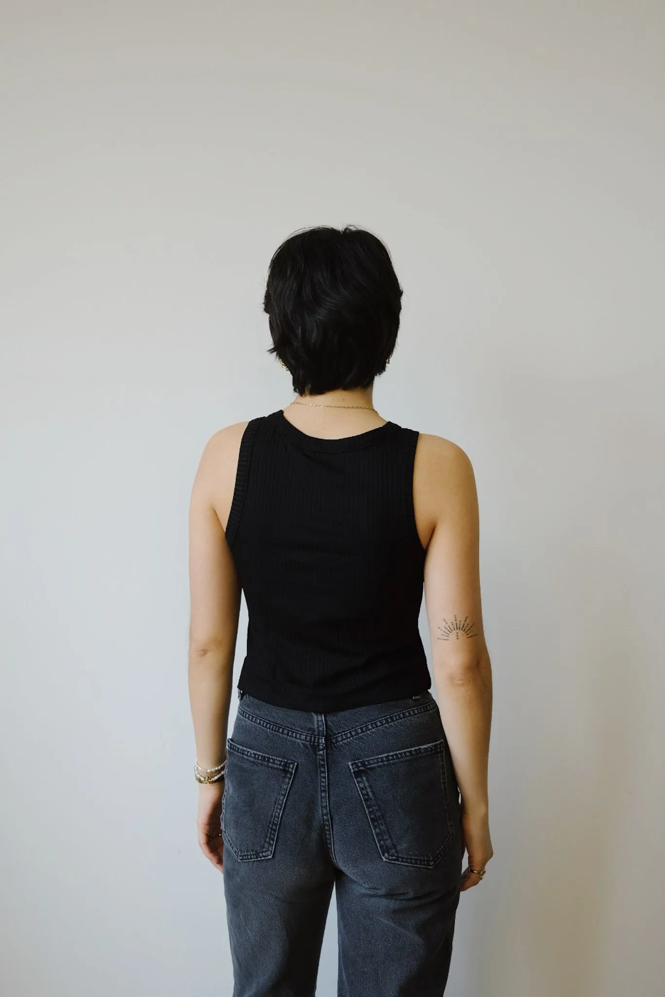 crop top - porto - black