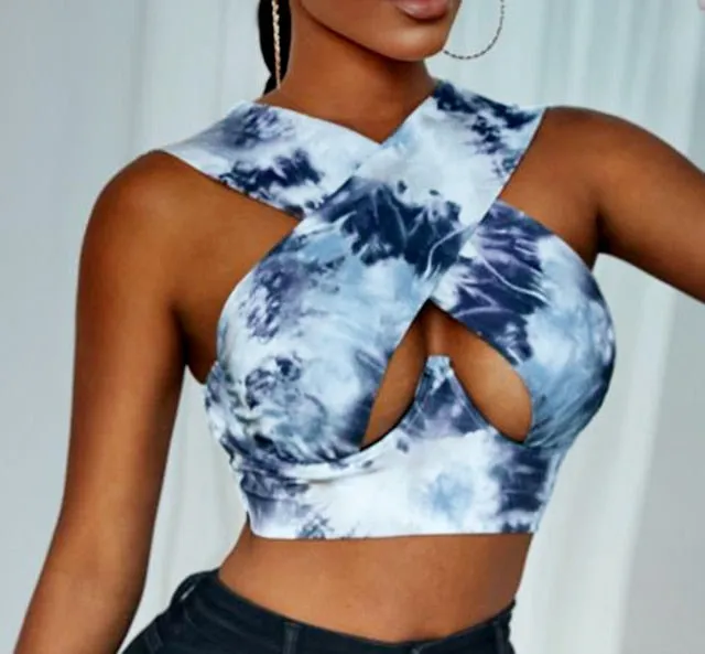Cross Front Halter Top