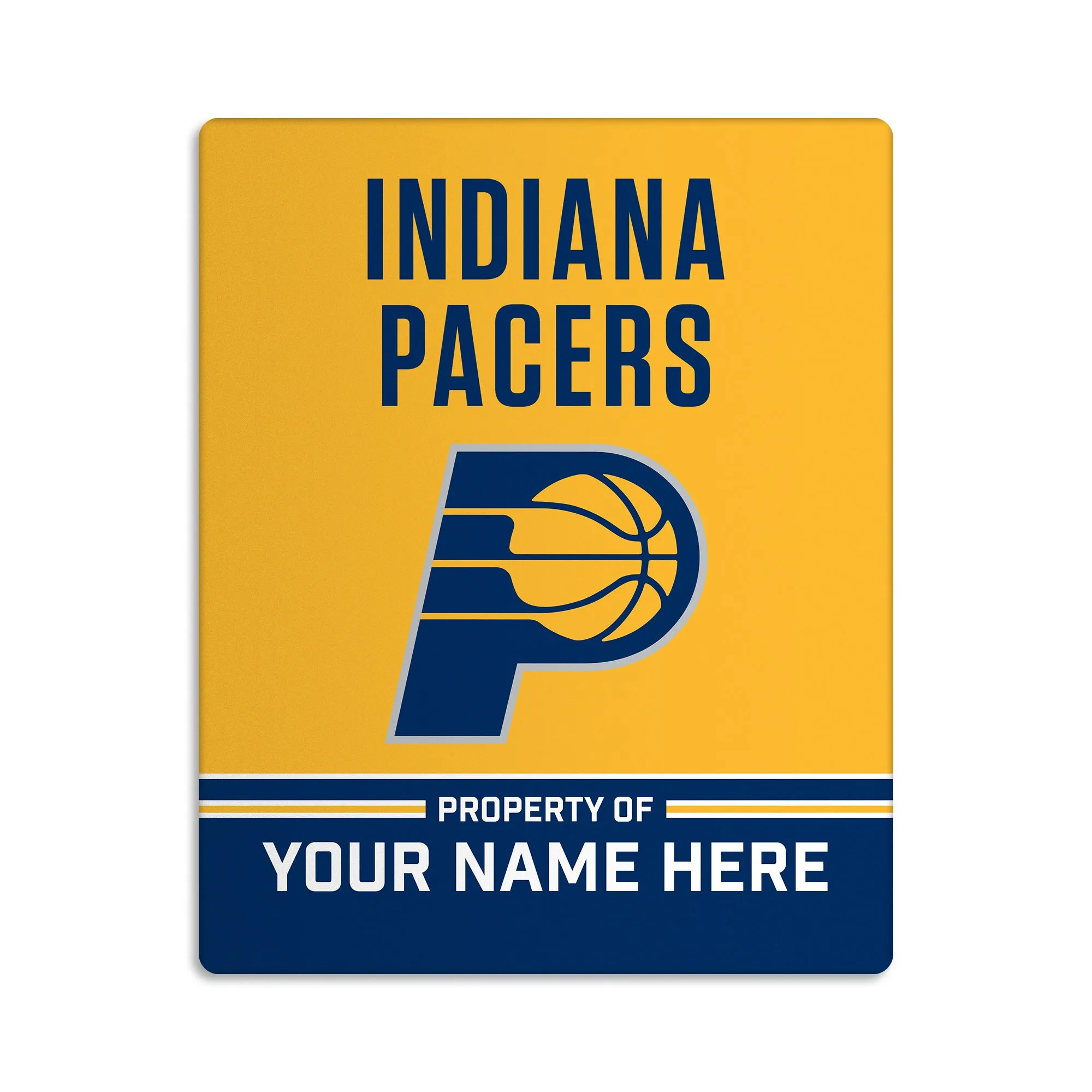 Custom Indiana Pacers "Property of" Door Sign - 8"x10"