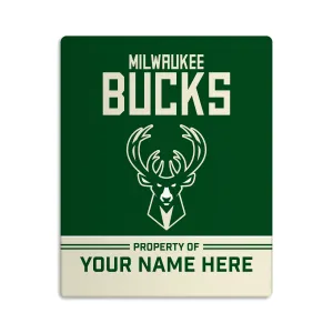 Custom Milwaukee Bucks "Property of" Door Sign - 8"x10"