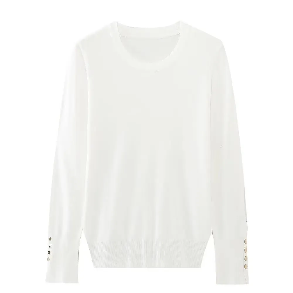 Delia Basic Long Sleeve Basic Knit Sweater