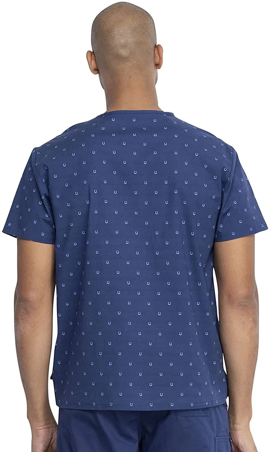 Dickies Mens Print Scrub Top DK725 LKLU "Lucky U" <br> Sizes XL to 5XL
