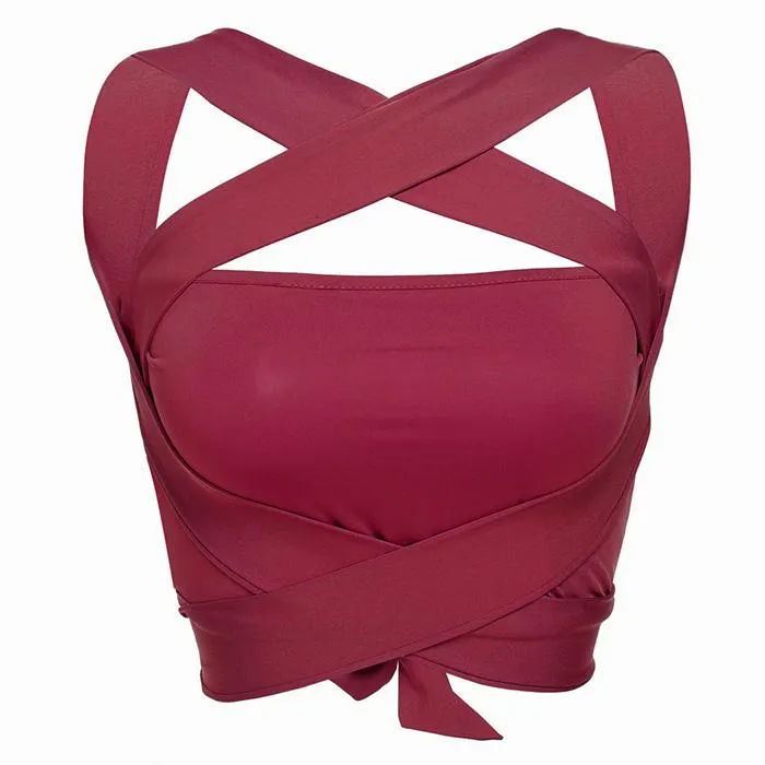 Double Crossed Crop Top