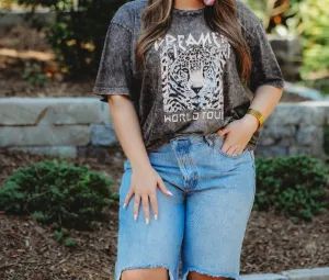 Dreamer World Tour Leopard Graphic Tee