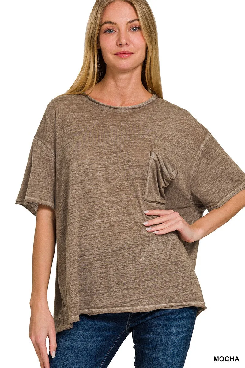 Drop pocket Casual Tee