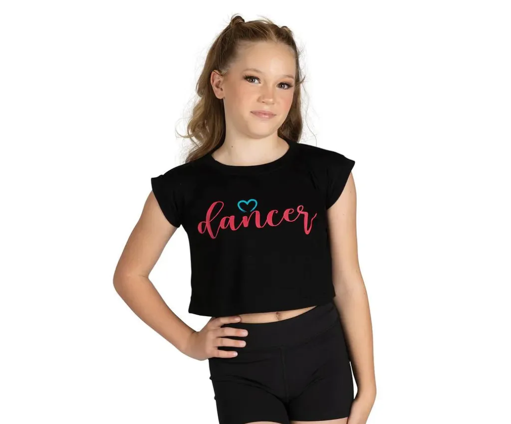 Dual Colour Heart Script Dance T-Shirt