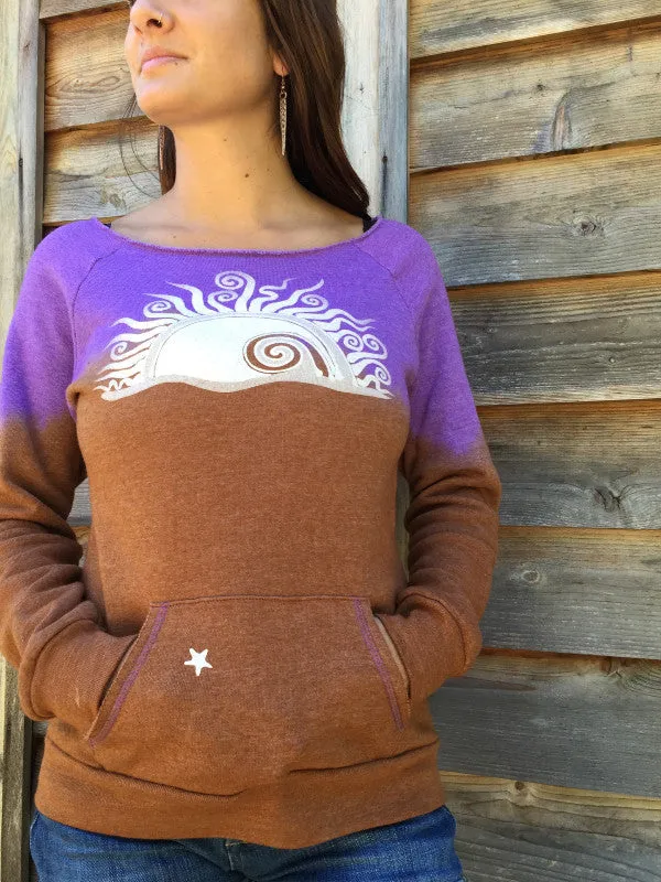 Earth Sunset Eco Fleece Top