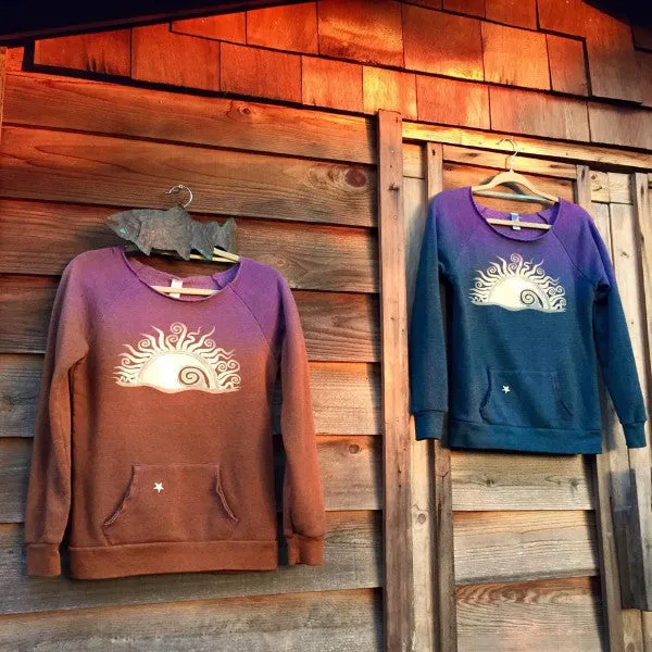 Earth Sunset Eco Fleece Top