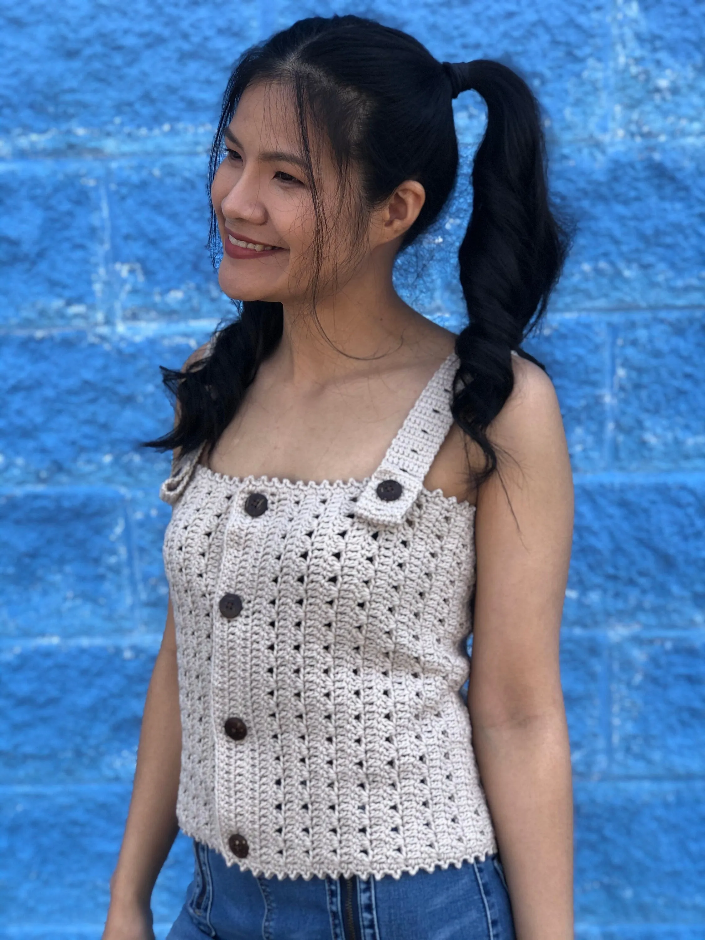 Easy Crochet Top Pattern PDF, Crochet Tank Top, Customizable Design for your summer crochet wardrobe.