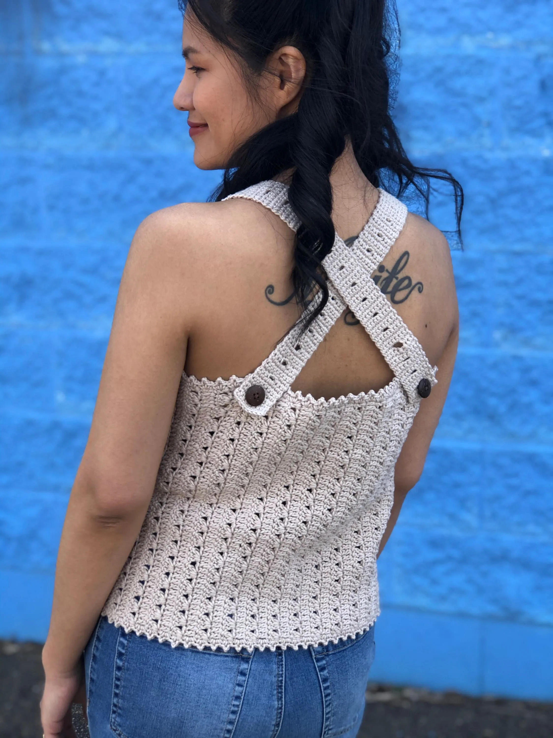Easy Crochet Top Pattern PDF, Crochet Tank Top, Customizable Design for your summer crochet wardrobe.