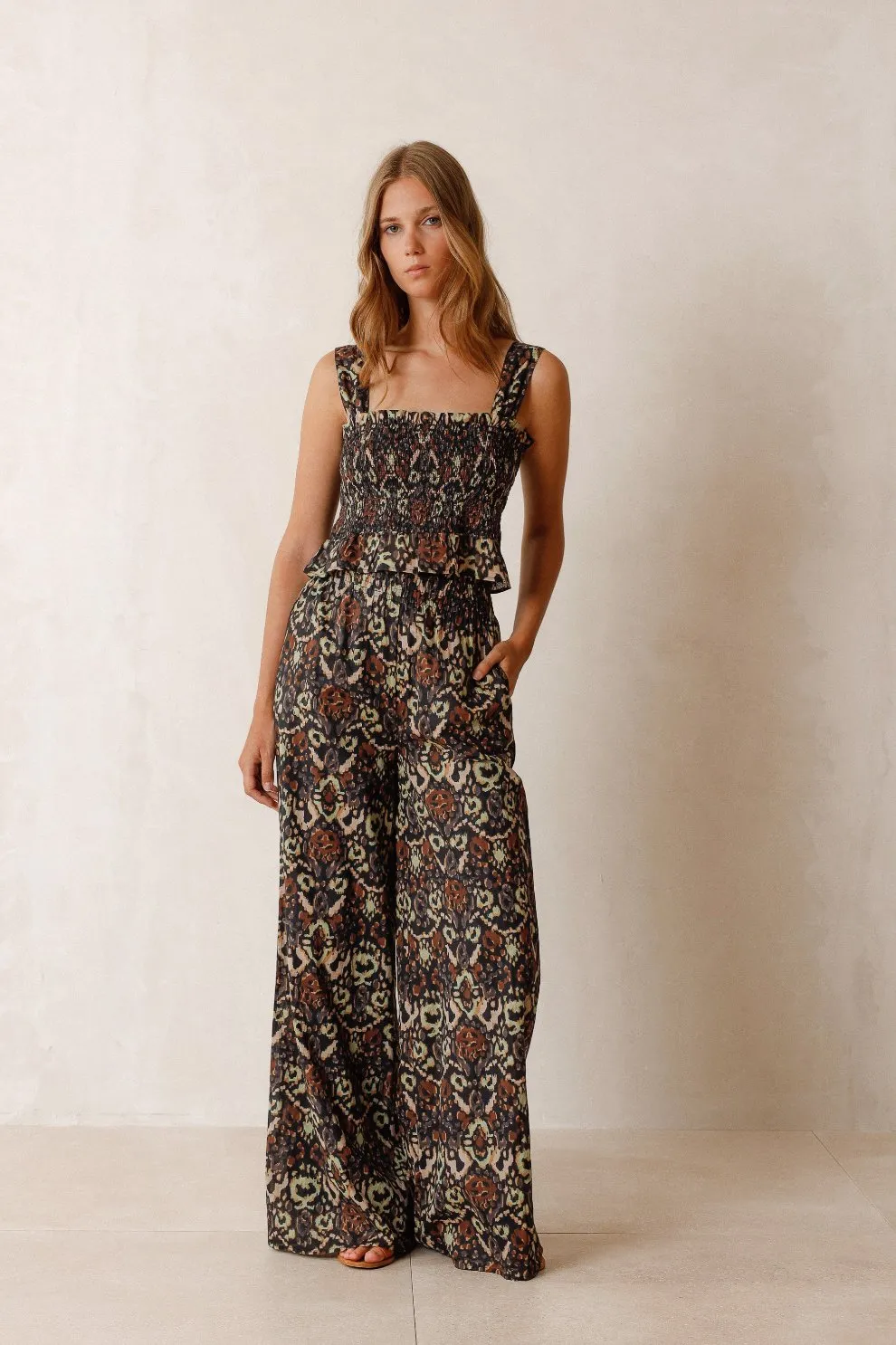 Elastic Top Aztec Print