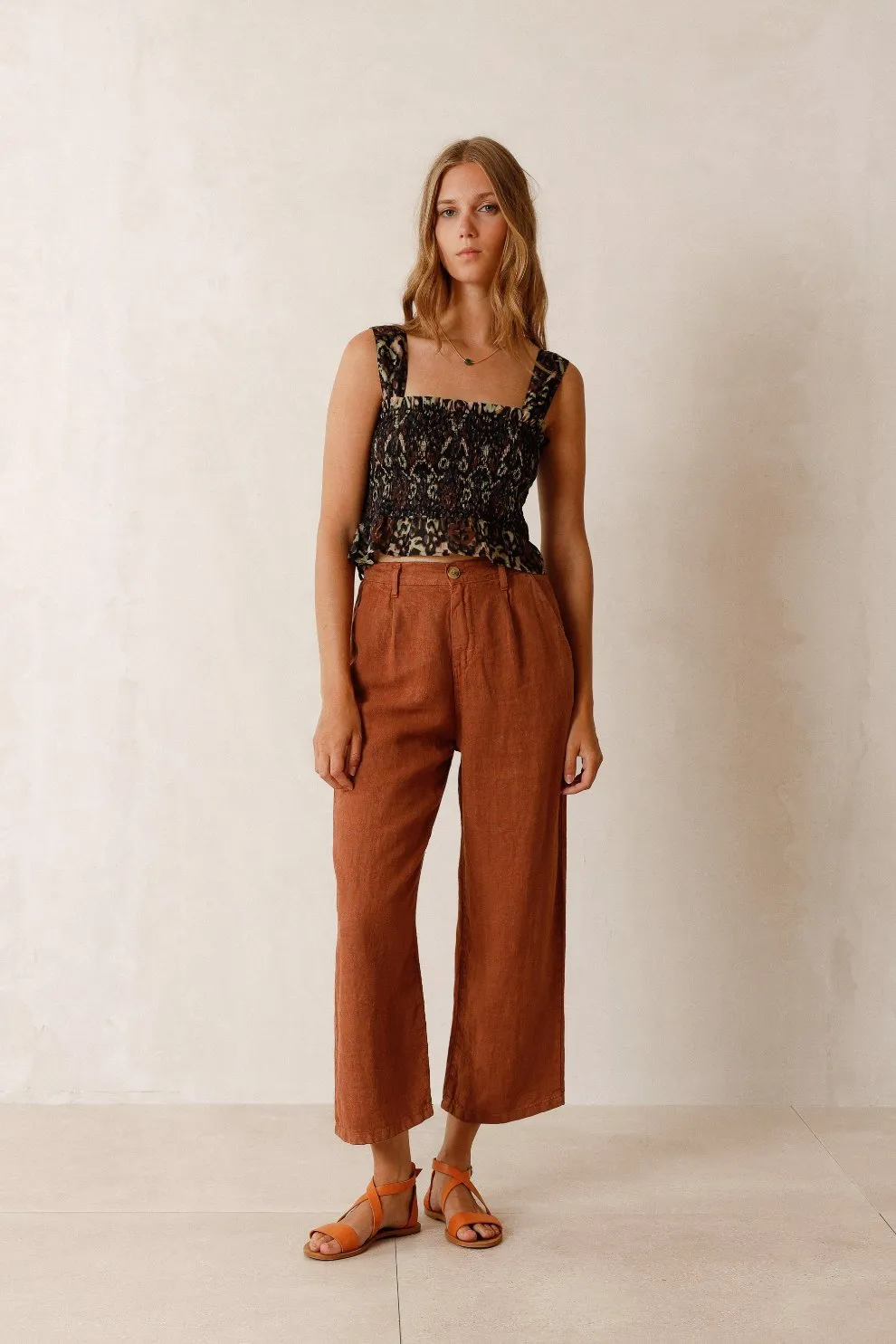 Elastic Top Aztec Print