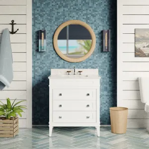 Eleanor 30-inch Vanity with Engineered Marble Top