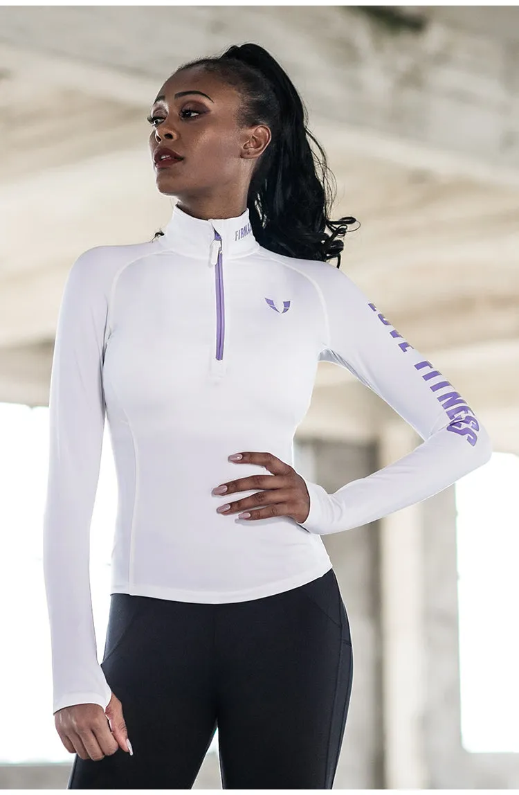 ELITE ABS RUNNING GYM TOP WITH HALF ZIP
