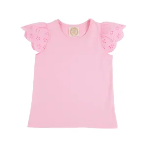Ellen's Eyelet Top - Pier Party Pink