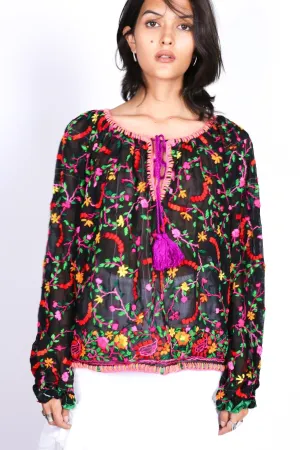 EMBROIDERED TOP IMELDA