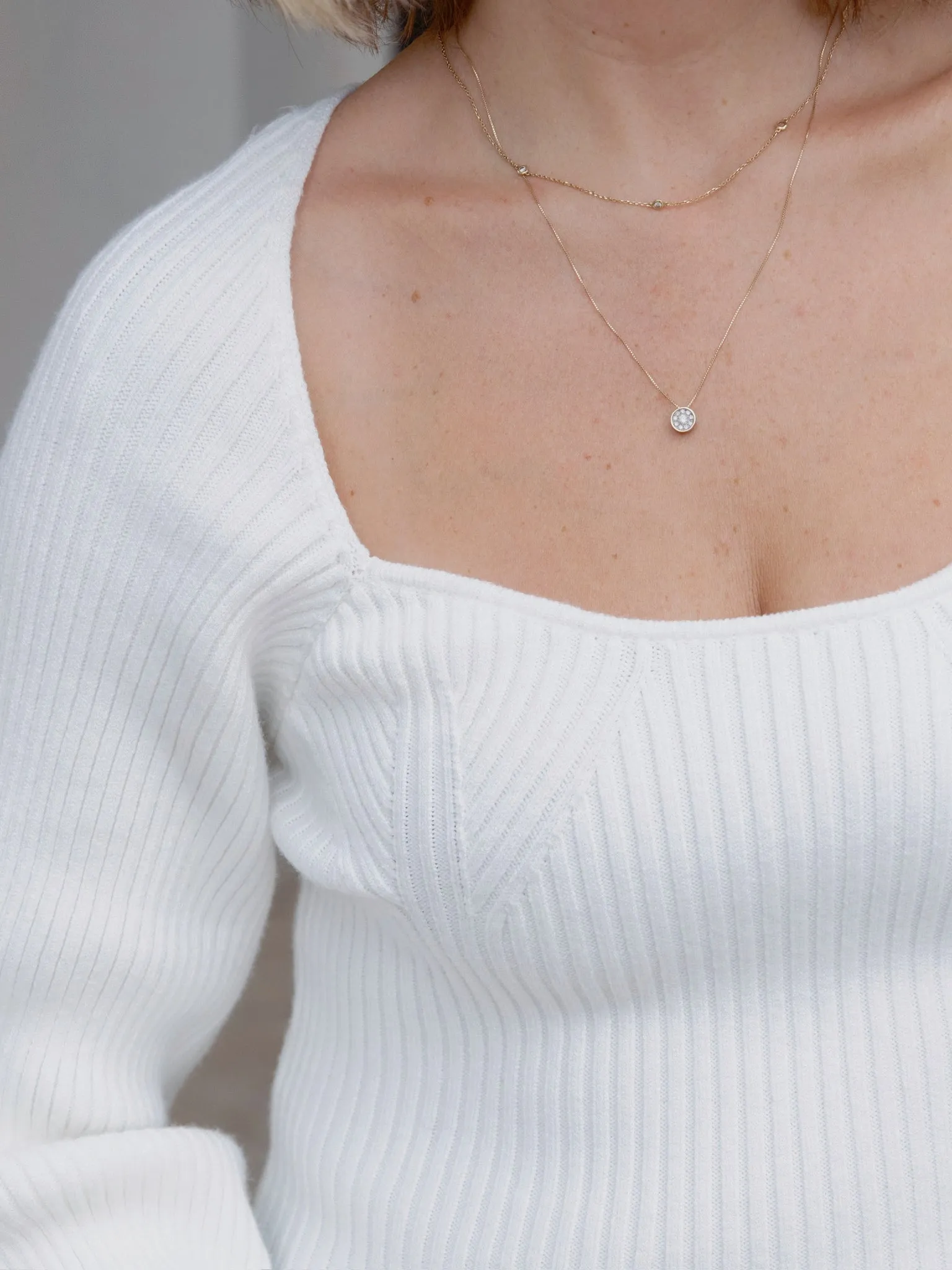Endless Rose White Knitted Top