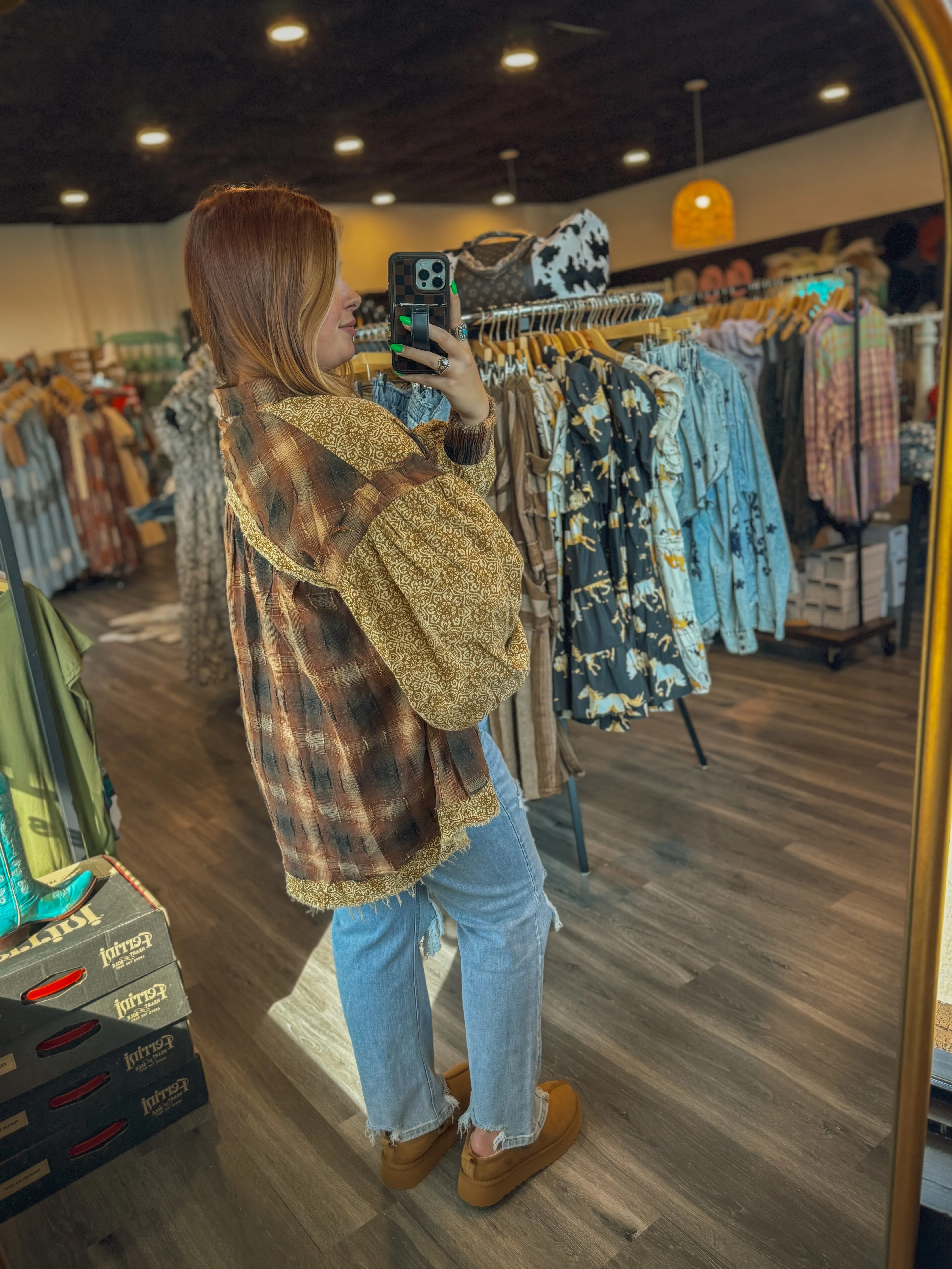 Fab Flannel Top