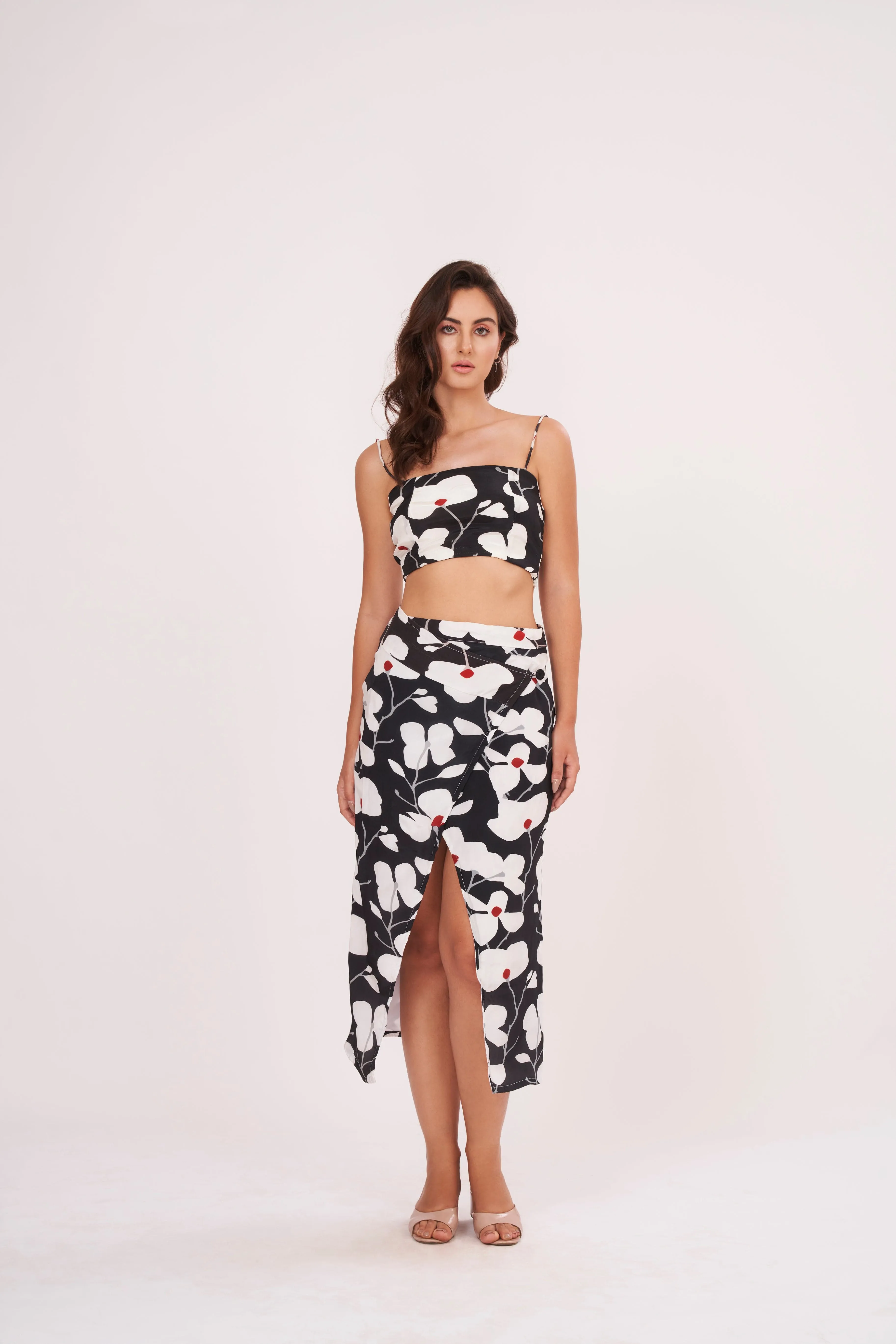 Fab In Floral Spaghetti Top