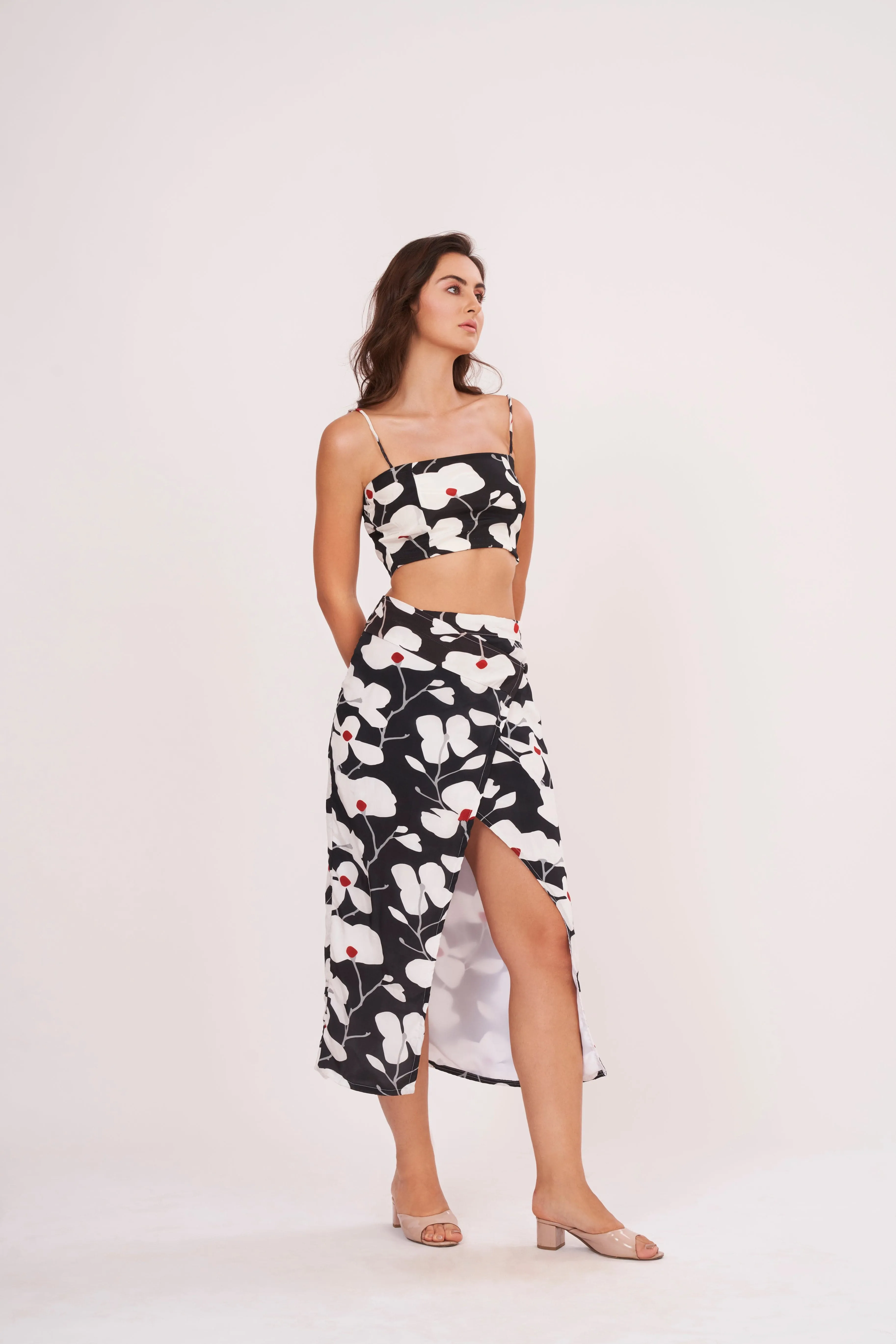 Fab In Floral Spaghetti Top