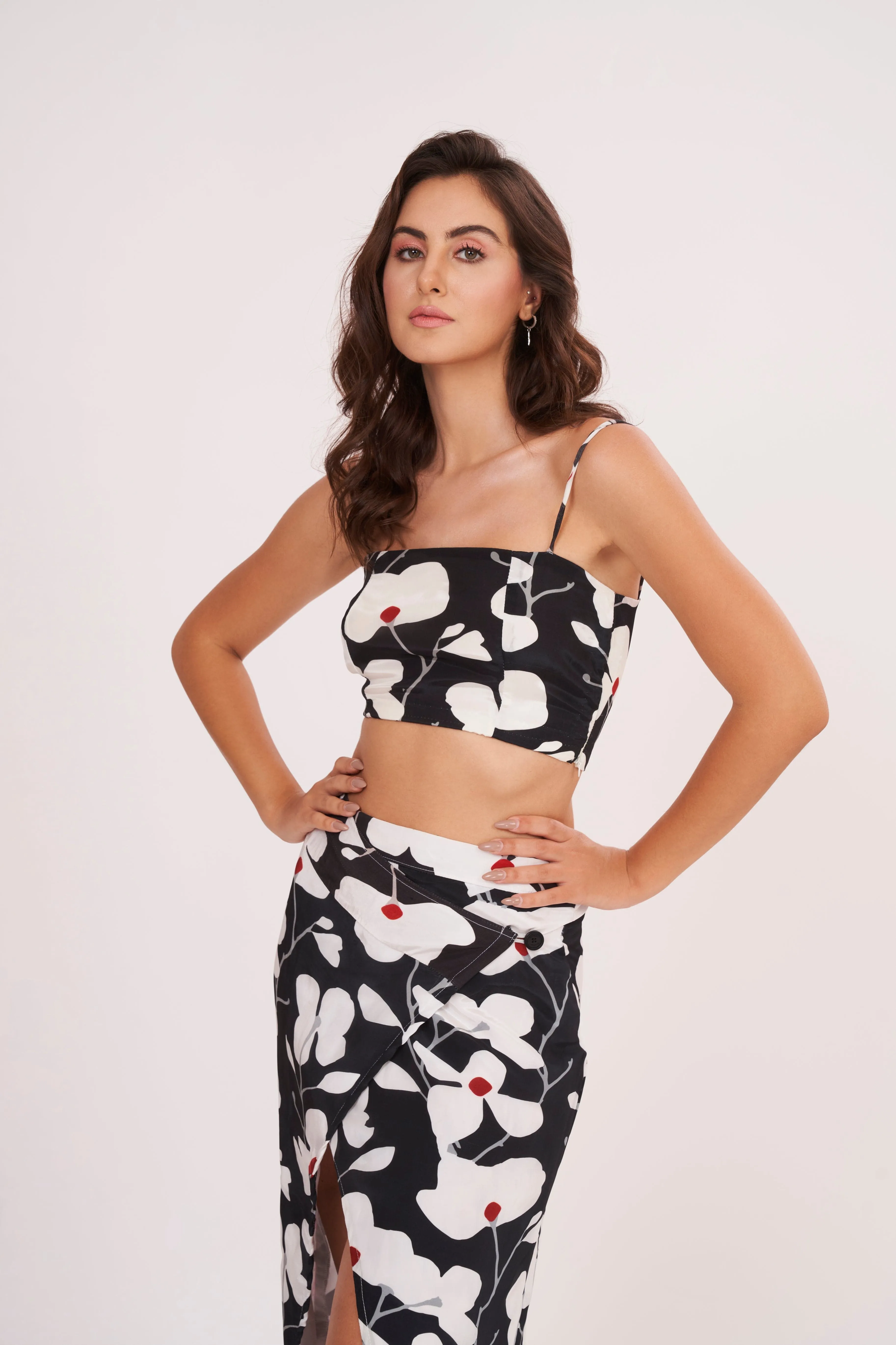 Fab In Floral Spaghetti Top