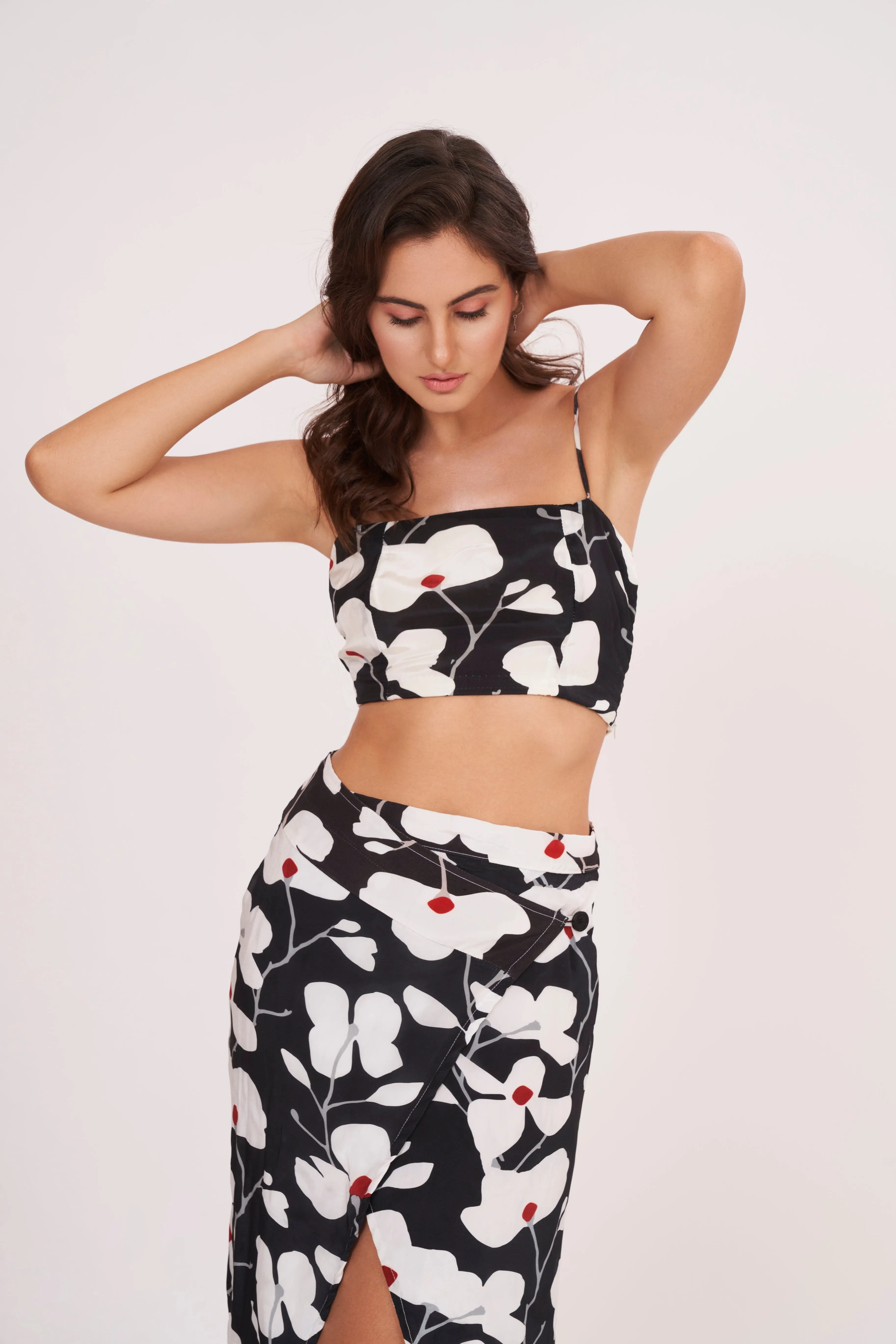 Fab In Floral Spaghetti Top