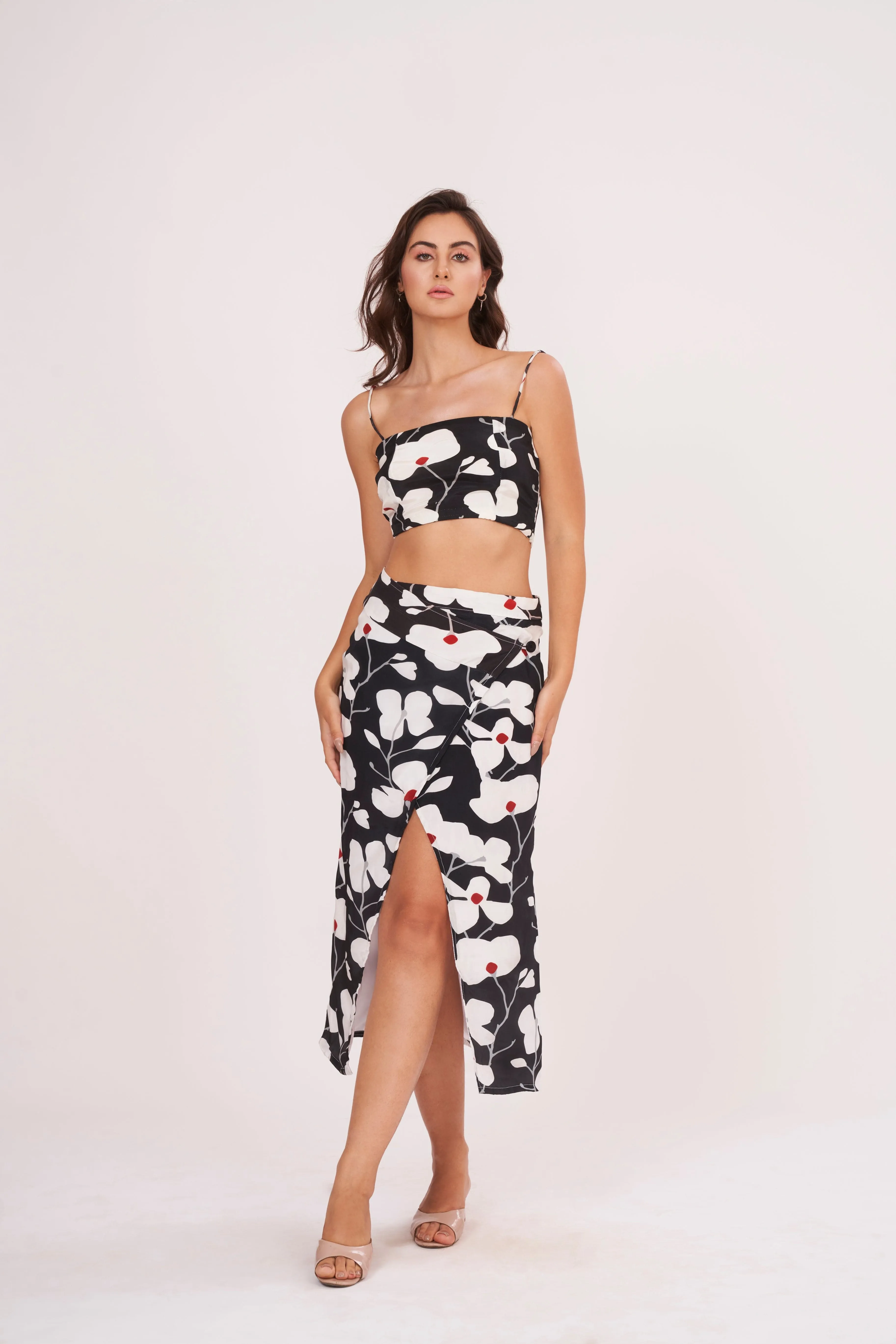 Fab In Floral Spaghetti Top
