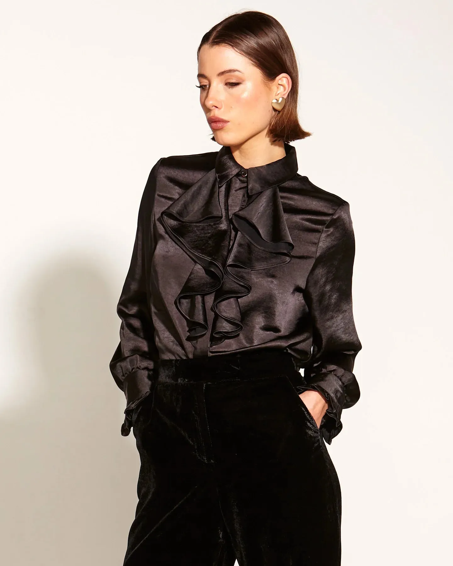 Fate Becker Only She Knows Ruffle Shirt