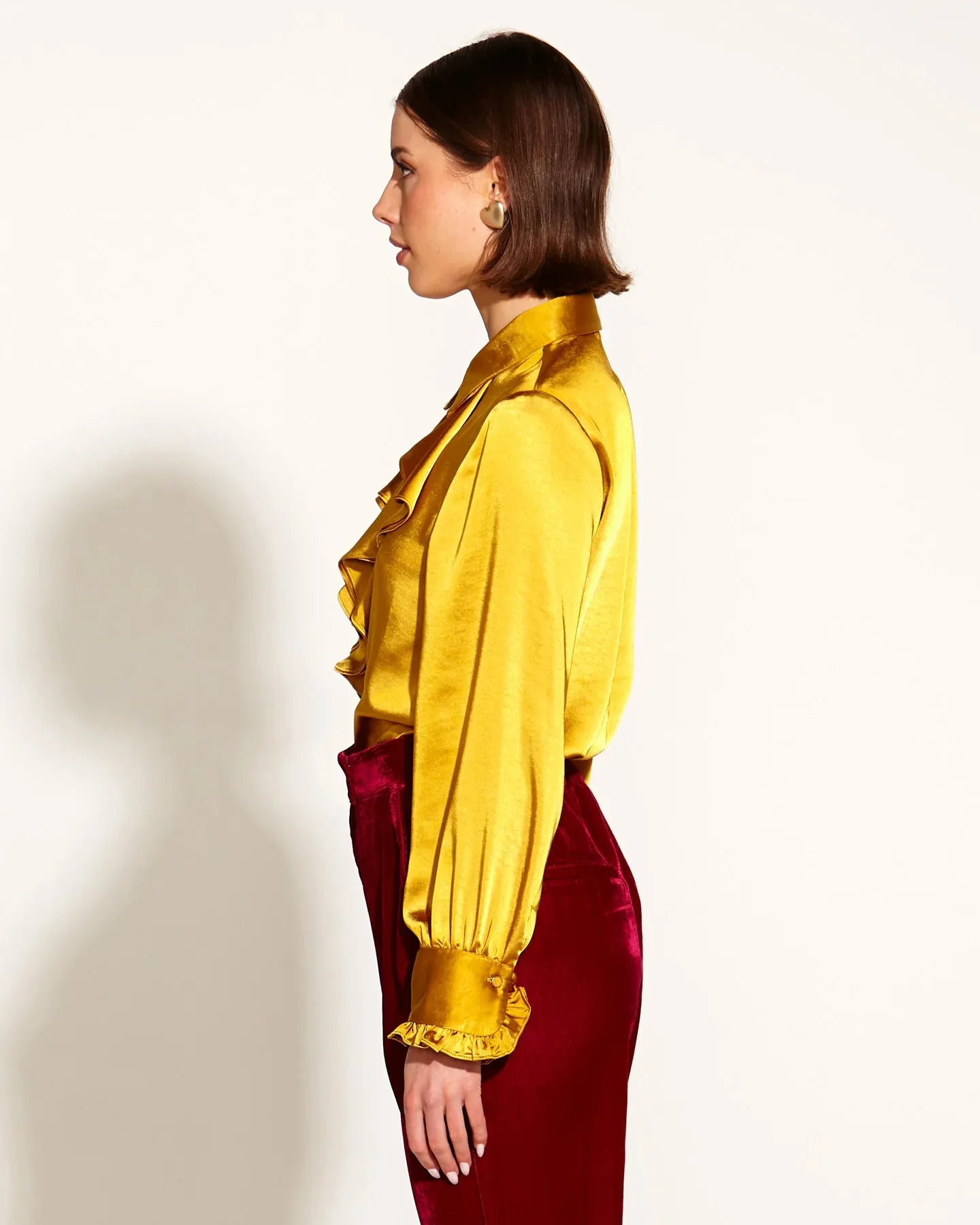 Fate Becker Only She Knows Ruffle Shirt
