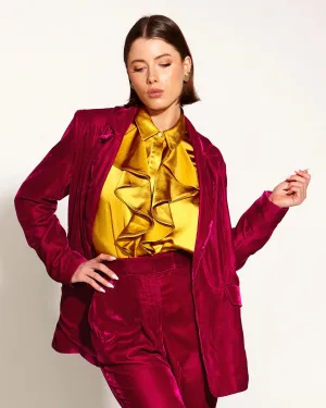 Fate Becker Only She Knows Ruffle Shirt