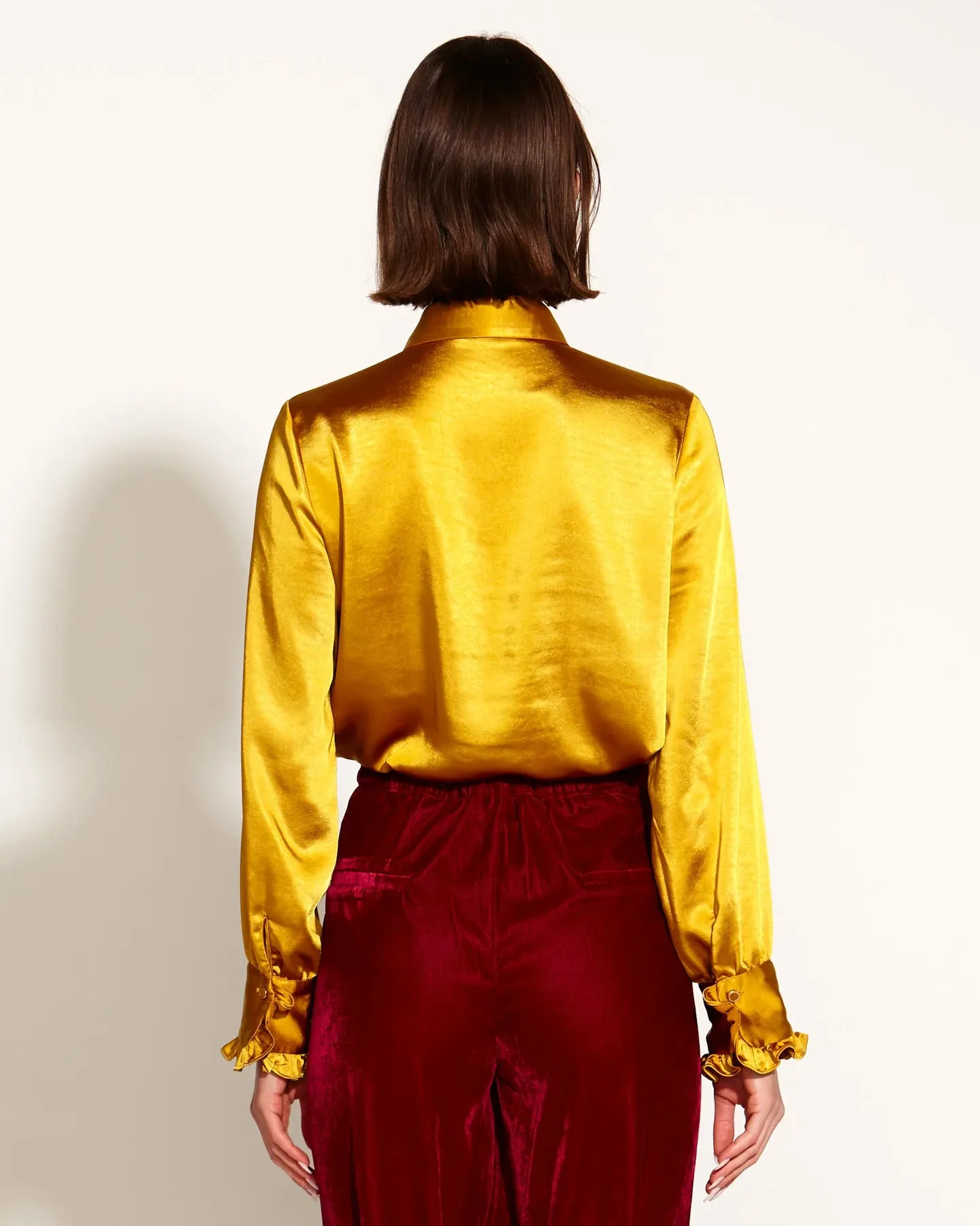 Fate Becker Only She Knows Ruffle Shirt