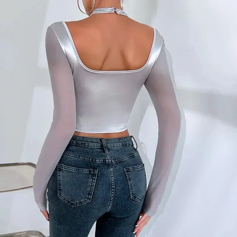 Fine As Champagne Crop Top