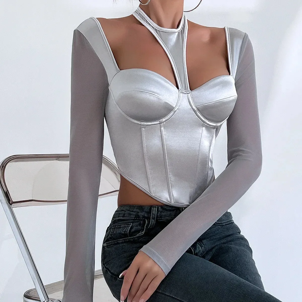 Fine As Champagne Crop Top