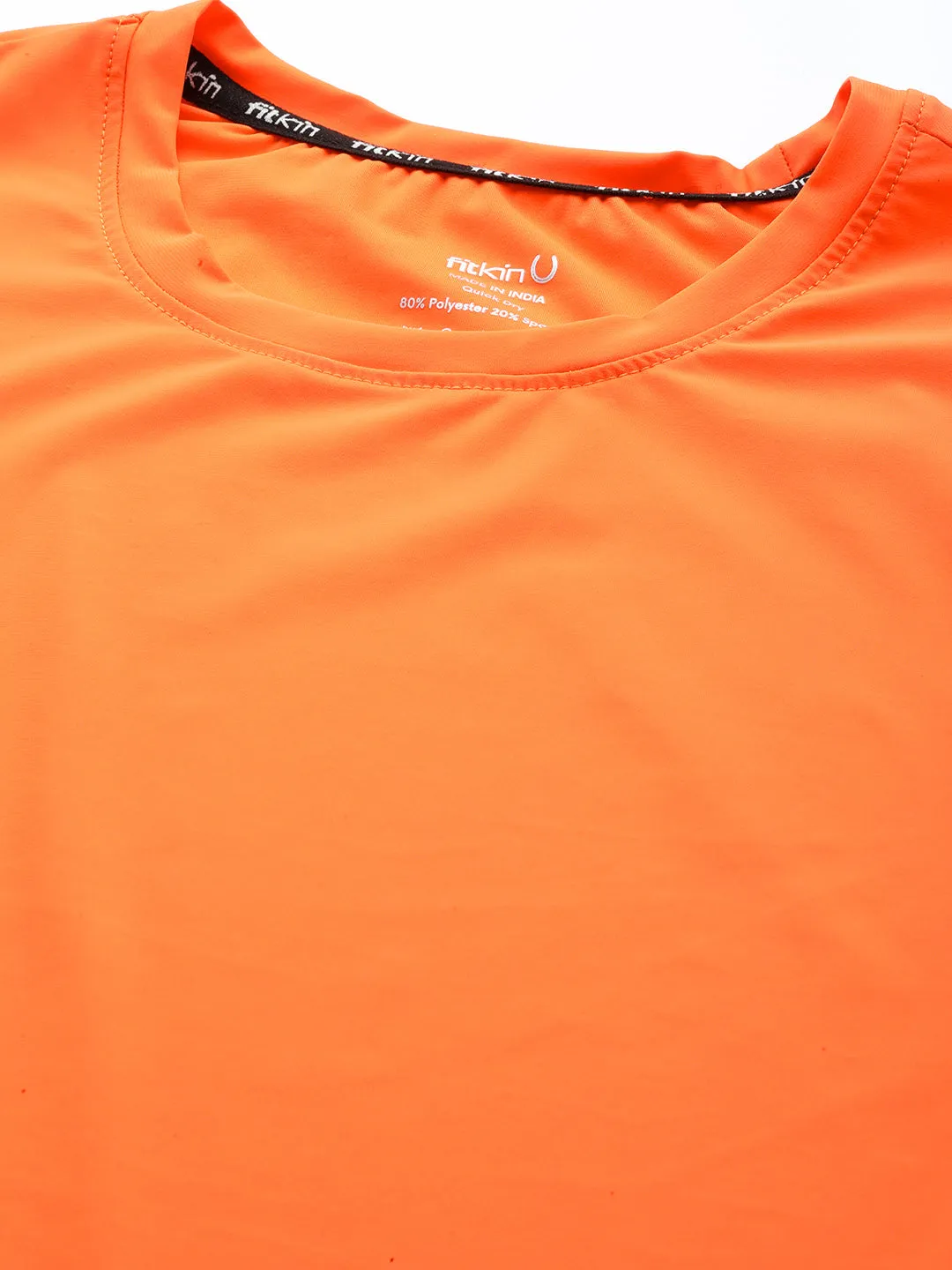 Fitkin womens orange boxy tank top